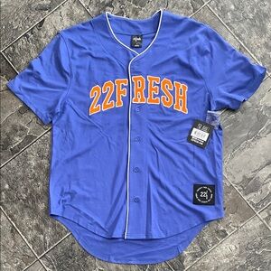 ⭐️NWT 22 FRESH Baseball Jersey Shirt Sporty Streetwear Urban Athleisure Unisex